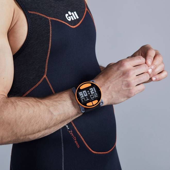 Gill Marinetemporizador furtivo 2B0284 preto e laranja
