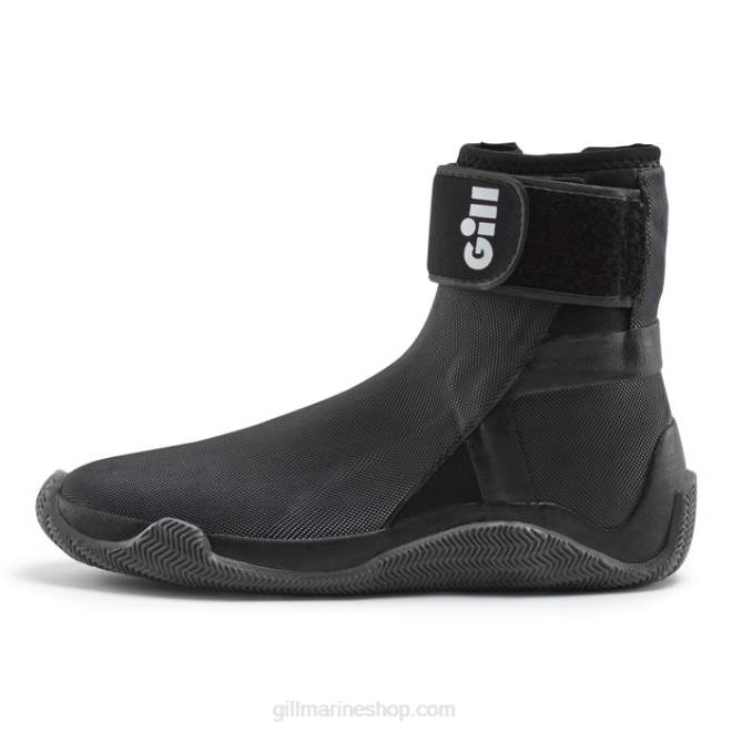 Gill Marinebotas de borda 2B02330 preto e laranja