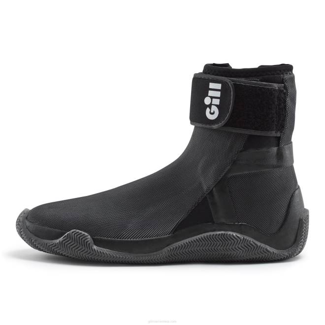 Gill Marinebotas de borda 2B02330 preto e laranja