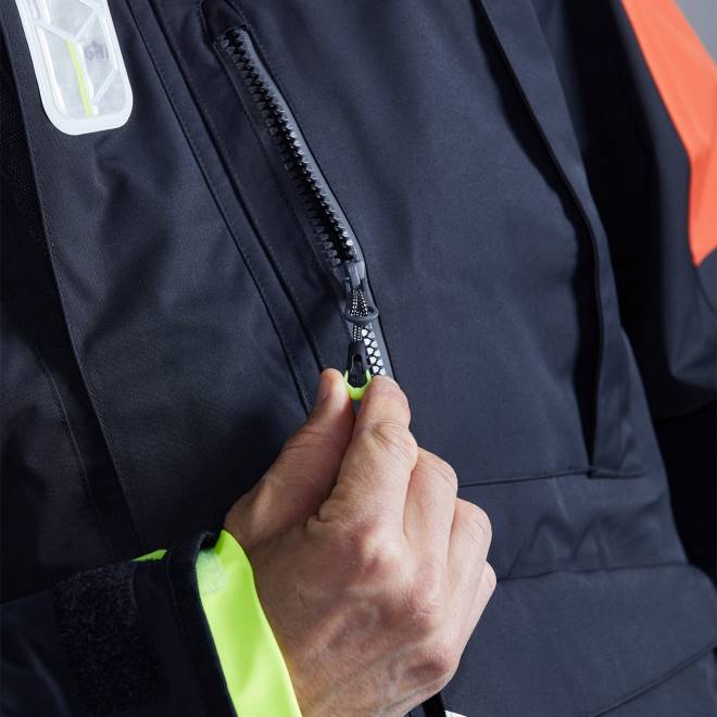 Gill Marineos1 jaqueta oceano 2B02376 grafite/laranja