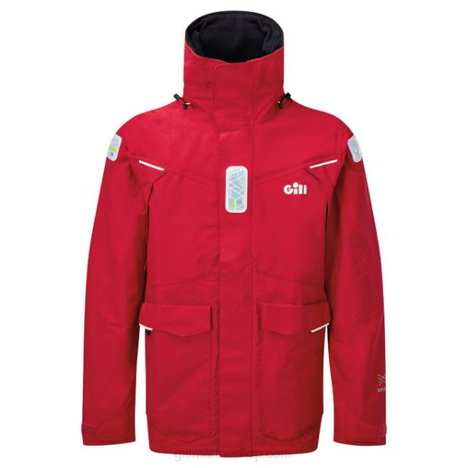 Gill Marinejaqueta masculina os2 offshore 2B0291 vermelho