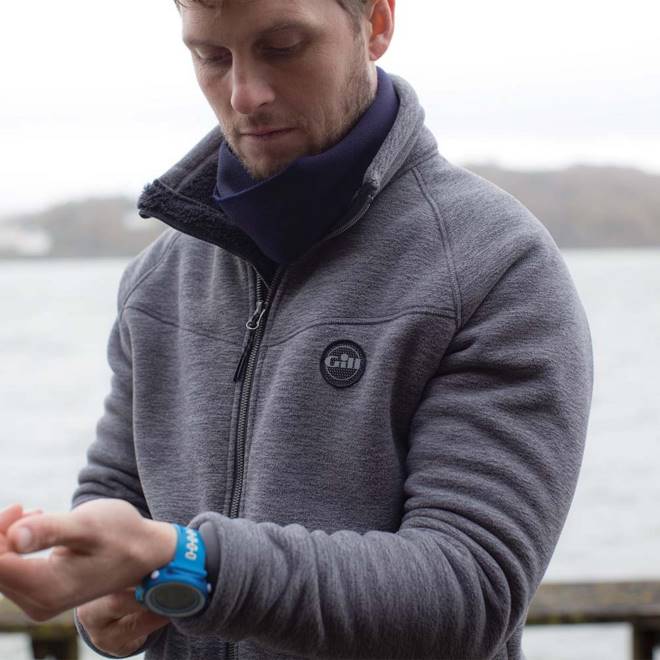 Gill Marinejaqueta polar masculina 2B02193 grafite melange