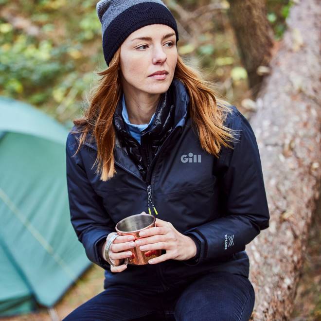 Gill Marinejaqueta piloto feminina 2B0285 preto