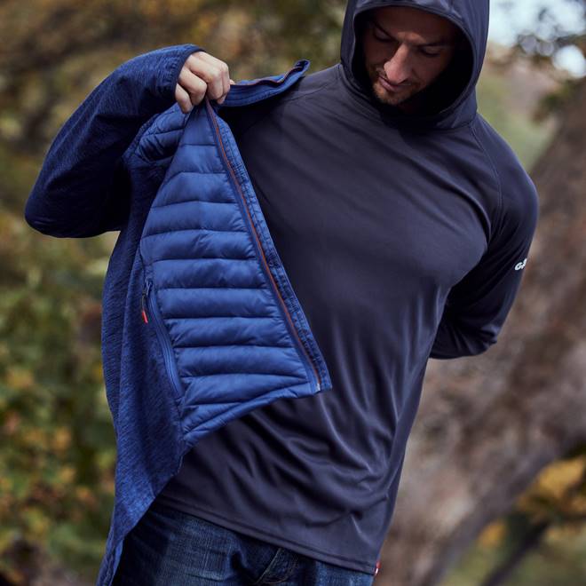 Gill Marinejaqueta masculina penryn híbrida 2B02369 oceano