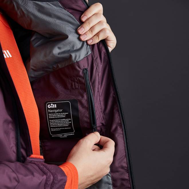 Gill Marinejaqueta de navegador feminina 2B02159 Figo