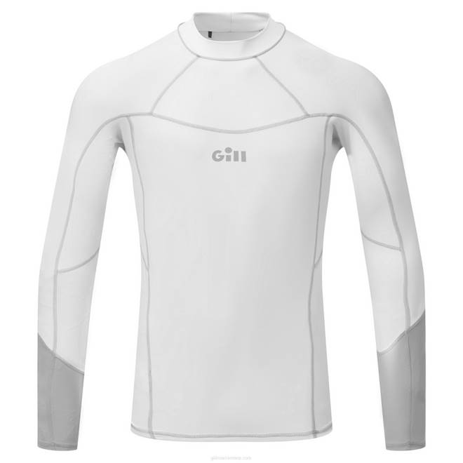 Gill Marinecolete pro rash masculino manga longa 2B02603 branco