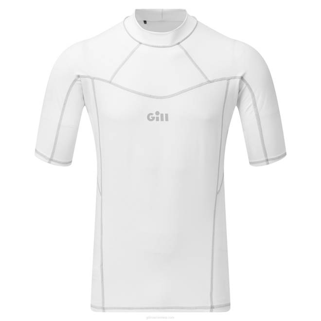 Gill Marinecolete rash masculino - manga curta 2B02274 branco