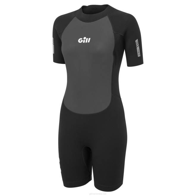 Gill Marinebaixinha de perseguição feminina 2B028 preto
