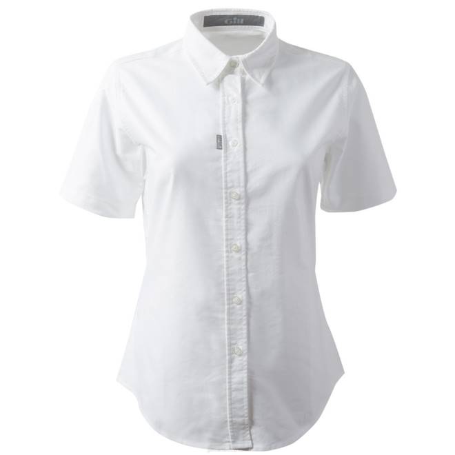 Gill Marinecamisa oxford feminina manga curta 2B02297 branco