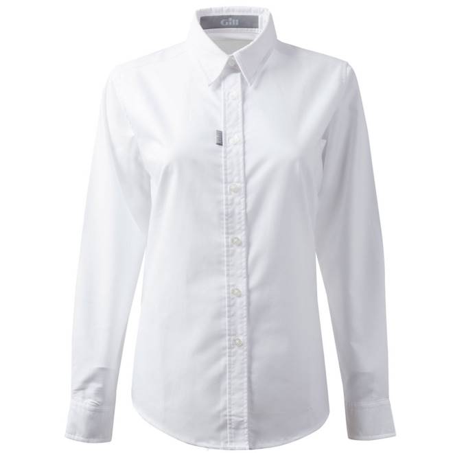 Gill Marinecamisa oxford manga longa feminina 2B02299 branco