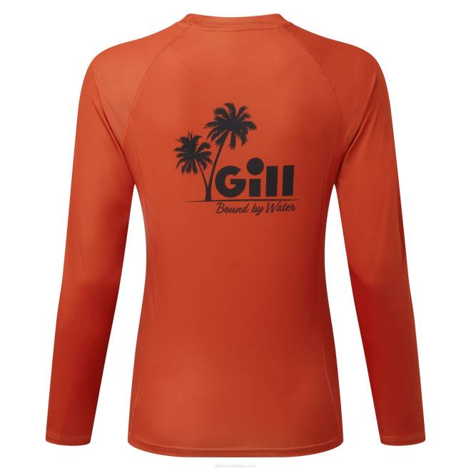 Gill Marinetop de manga comprida xpel tec para mulher 2B02393