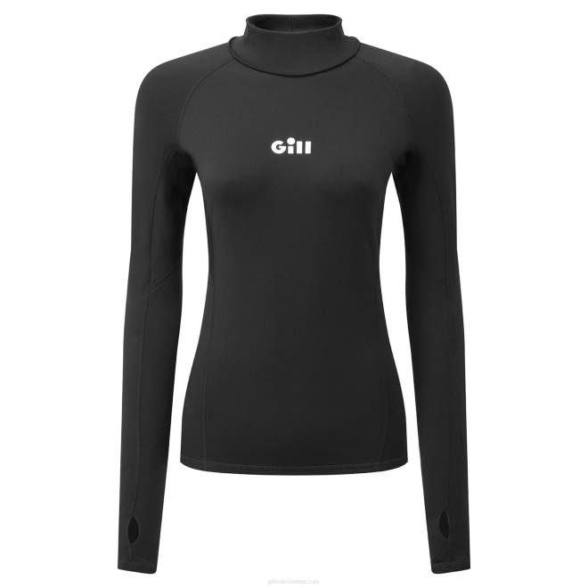 Gill Marinetop térmico hidrofóbico feminino 2B02420 preto
