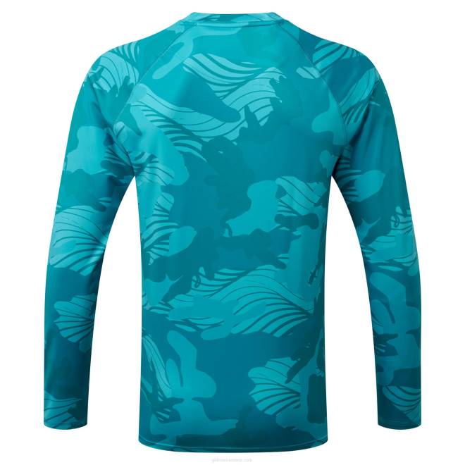 Gill Marinexpel tec blusa de manga longa em camuflagem 2B02403 piscina camuflada