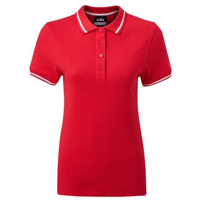 Gill Marinecamisa polo feminina 2B02247 vermelho